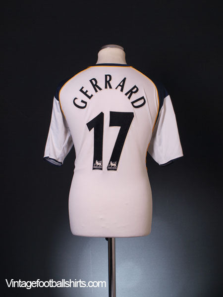 2001-03 Liverpool Away Shirt Gerrard #17 L Football Shirt
