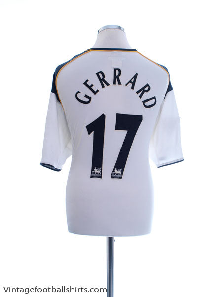 2001-03 Liverpool Away Shirt Gerrard #17 XL Football Shirt