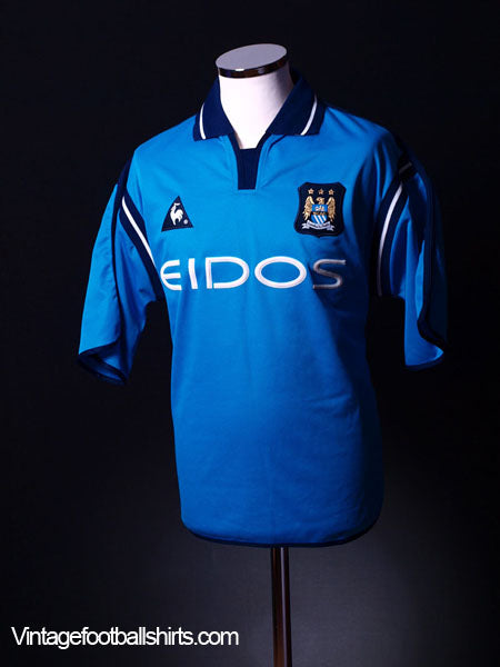 2001-03 Manchester City Home Shirt L Football Shirt