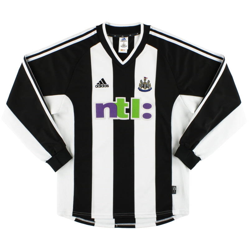 2001-03 Newcastle adidas Home Shirt L/S M Football Shirt