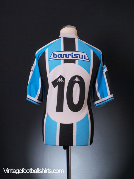 2001 Gremio Home Shirt #10 XL Football Shirt