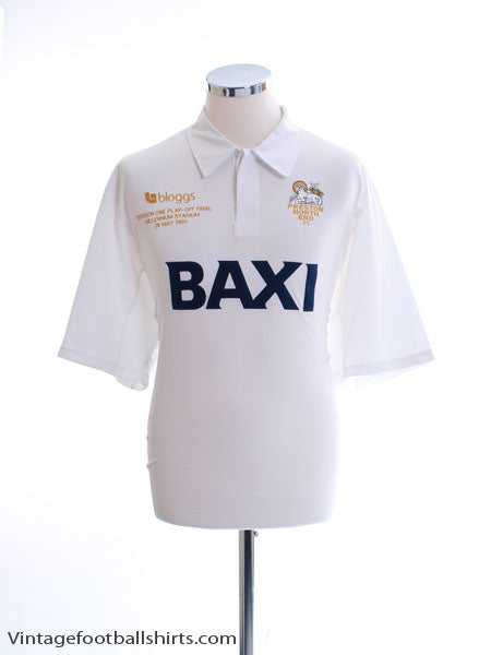 2001 Preston 'Play-Off Final' Home Shirt L Football Shirt