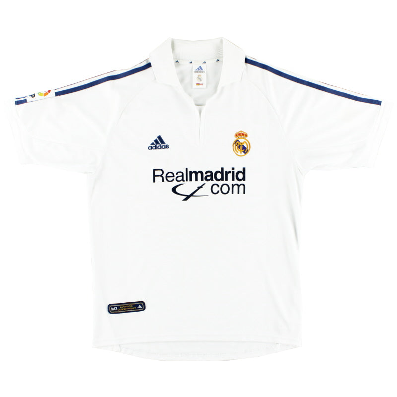 2001 Real Madrid Home Shirt S Football Shirt