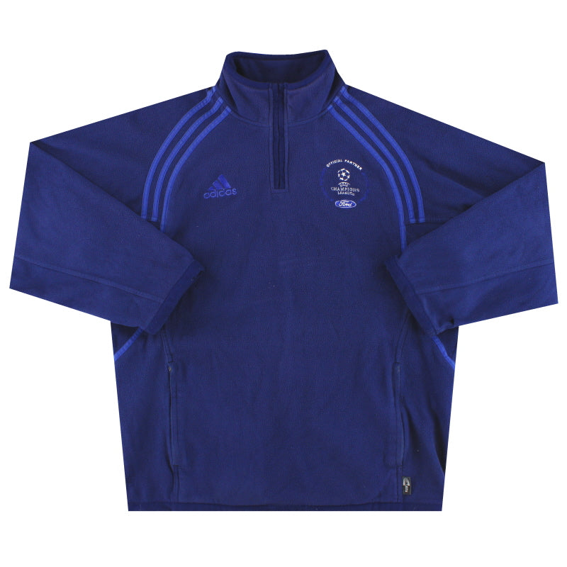2001 UEFA Champions League adidas Staff Issue Fleece M Football Shirt