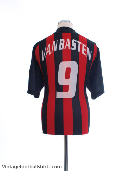 2002-03 AC Milan Home Shirt van Basten #9 *Mint* L Football Shirt