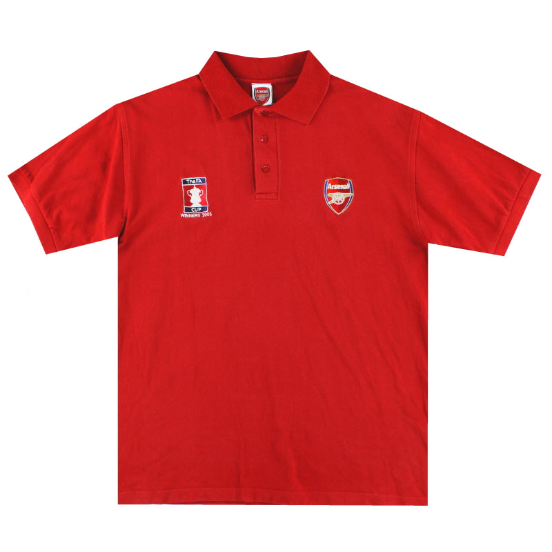 2002-03 Arsenal 'F.A Cup Winners' Polo Shirt M Polo Shirt