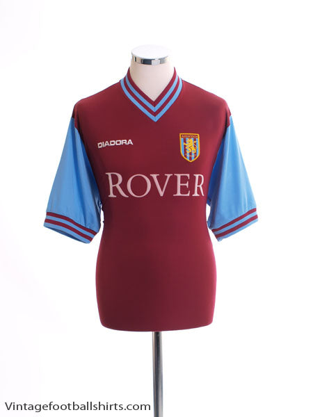 Maillot Aston Villa Vintage 2002-2003 - Extérieur, Diadora, Taille M, Occasion, Maillot De Football