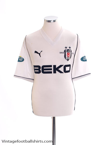 2002-03 Besiktas Centenary Home Shirt L Football Shirt