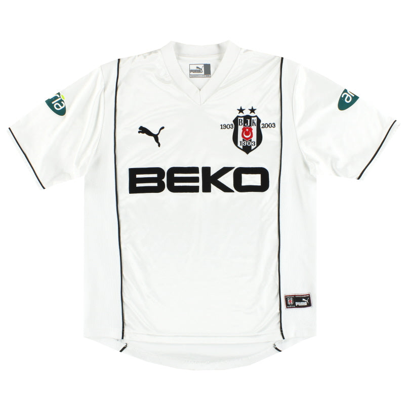 2002-03 Besiktas Puma Centenary Home Shirt M Football Shirt