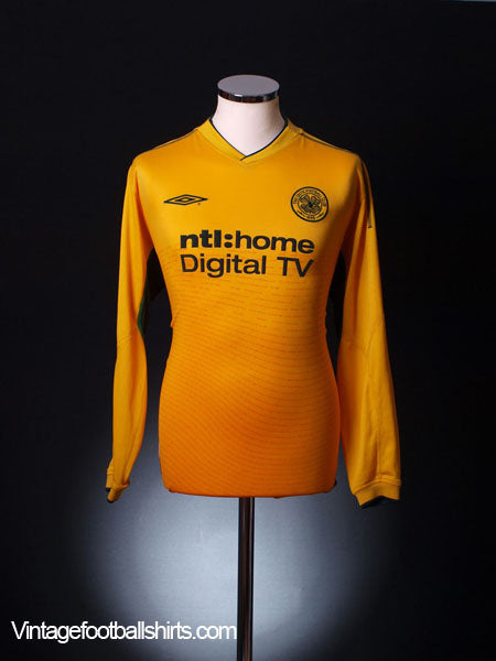 2002-03 Celtic Away Shirt L/S L Football Shirt