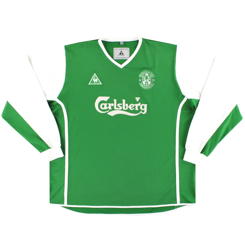 2002-03 Hibernian Le Coq Sportif Home Shirt L/S XL Football Shirt