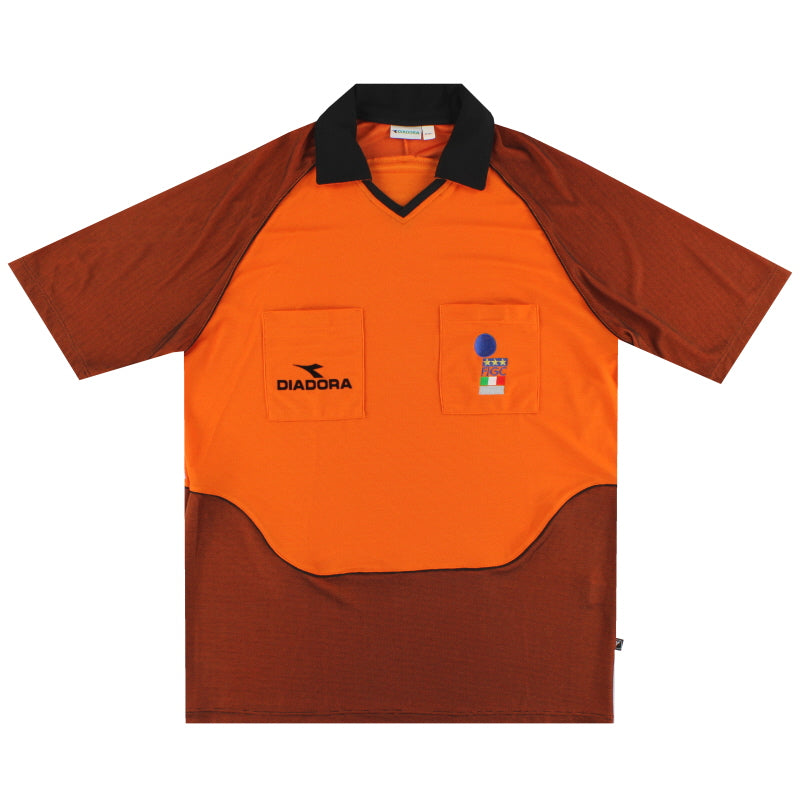 2002-03 Italy Diadora FIGC Referee Shirt *Mint* XXL Football Shirt