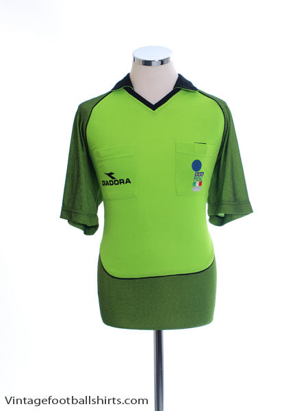 2002-03 Italy FIGC Referee Shirt *Mint* L Football Shirt