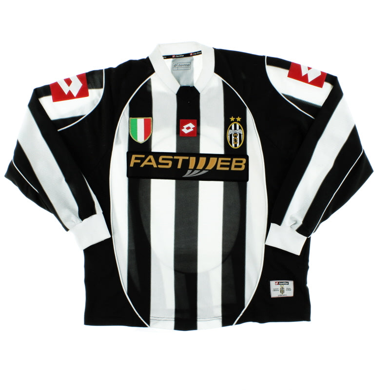 2002-03 Juventus Home Shirt L/S L Football Shirt