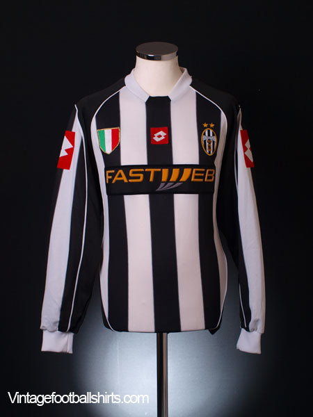 2002-03 Juventus Home Shirt L/S L Football Shirt