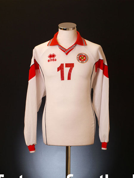2002-03 Malta Match Issue Away Shirt #17 L/S XXL Football Shirt