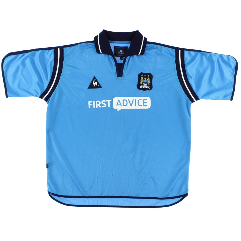 2002-03 Manchester City Le Coq Sportif Home Shirt XL Football Shirt