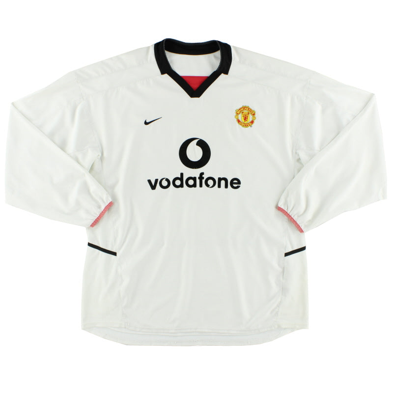 2002-03 Manchester United Away Shirt L/S XXL Football Shirt
