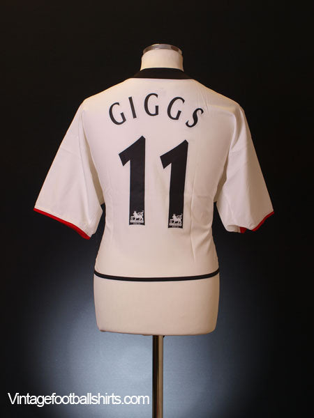 2002-03 Manchester United Away Shirt Giggs #11 L Football Shirt