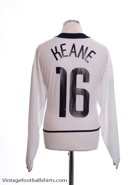 2002-03 Manchester United CL Away Shirt Keane #16 L/S L Football Shirt