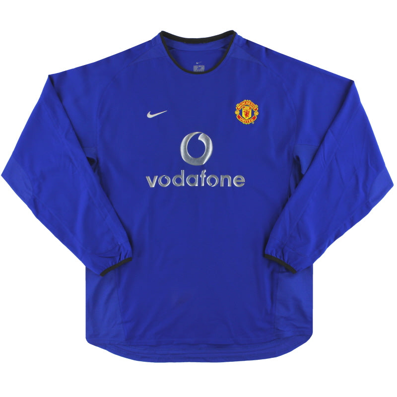2002-03 Manchester United Nike Third Shirt L/S *Mint* M Football Shirt