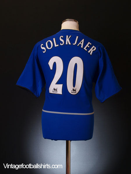2002-03 Manchester United Third Shirt Solskjaer #20 L Football Shirt