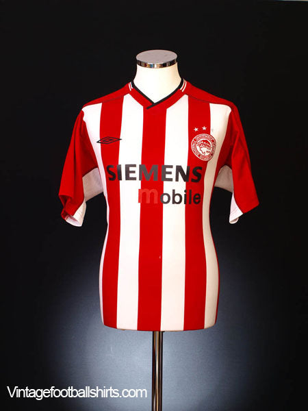 2002-03 Olympiakos Home Shirt XL Football Shirt