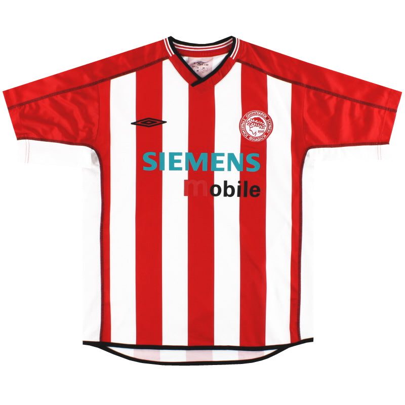 2002-03 Olympiakos Umbro Home Shirt M Football Shirt