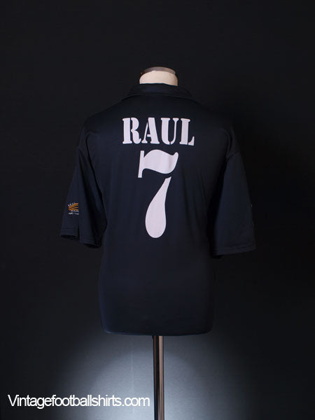 2002-03 Real Madrid Centenary Away Shirt Raul #7 XL Football Shirt