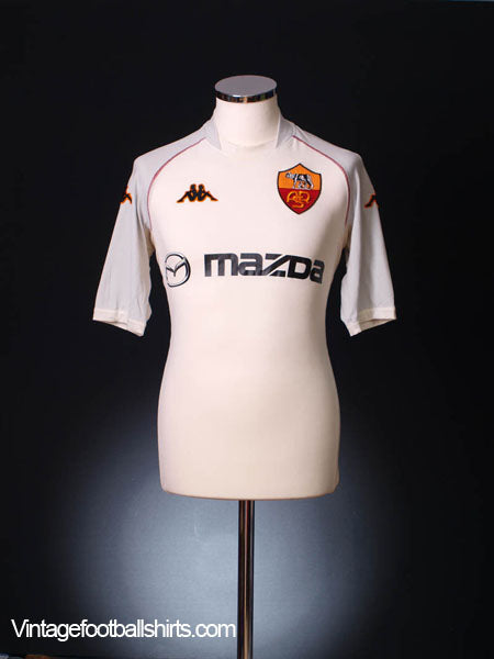 2002-03 Roma Away Shirt L Football Shirt