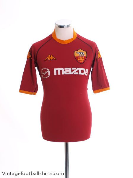 2002-03 Roma Home Shirt S Football Shirt