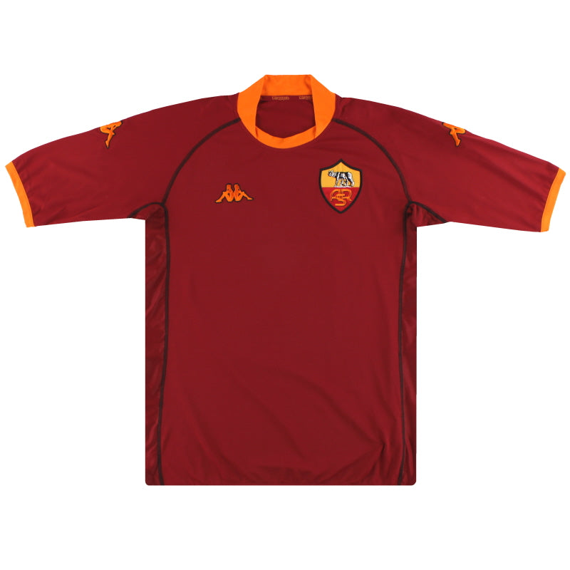 Maillot D'entraînement AS Roma Kappa Vintage 2001-2002 - Taille 2XL Homme - Occasion En Bon état