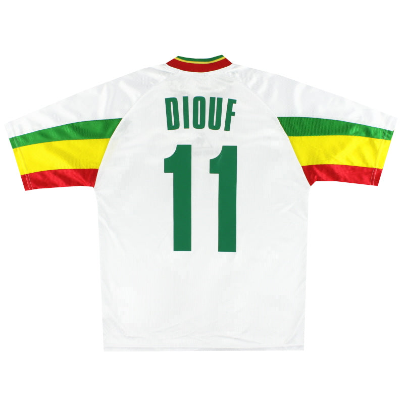 2002-03 Senegal Le Coq Sportif Home Shirt Diouf #11 S Football Shirt