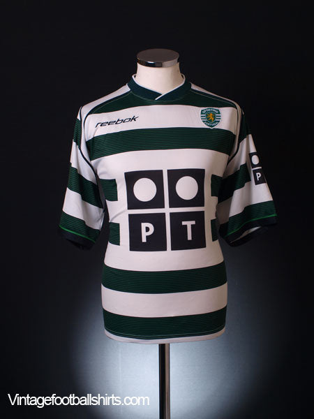 2002-03 Sporting Lisbon Home Shirt L Football Shirt