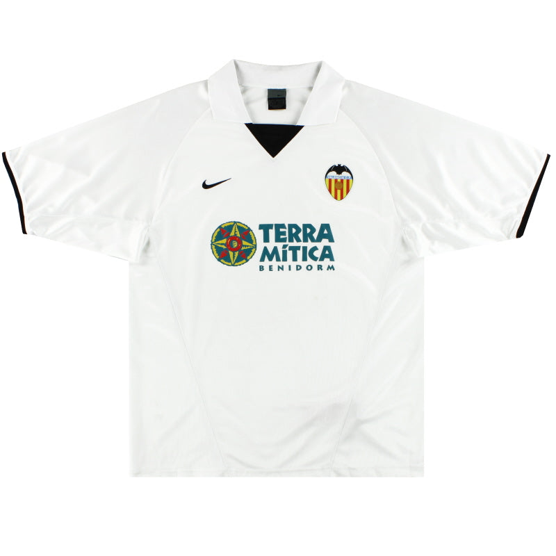 2002-03 Valencia Nike Basic Home Shirt M Football Shirt