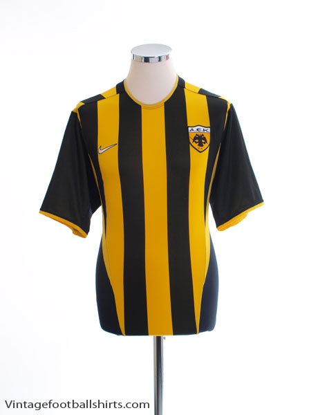 2002-04 AEK Athens Home Shirt M Football Shirt