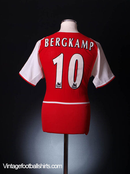 2002-04 Arsenal Home Shirt Bergkamp #10 XL Football Shirt