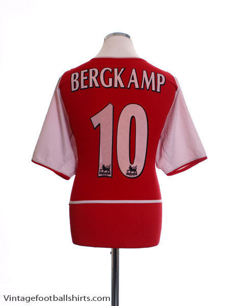 2002-04 Arsenal Home Shirt Bergkamp #10 L Football Shirt