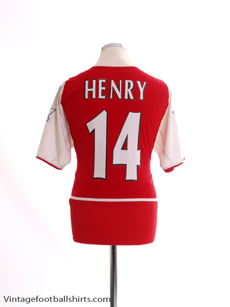 2002-04 Arsenal Home Shirt Henry #14 M Football Shirt
