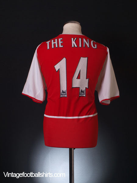 2002-04 Arsenal Home Shirt The King #14 L Football Shirt