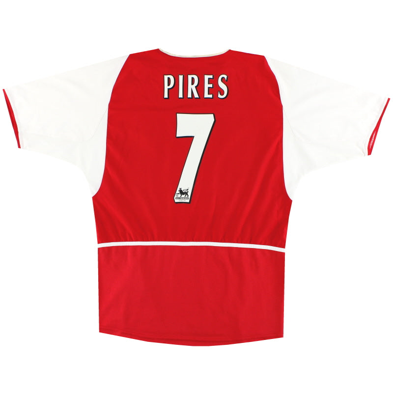 2002-04 Arsenal Nike Home Shirt Pires #7 L Football Shirt