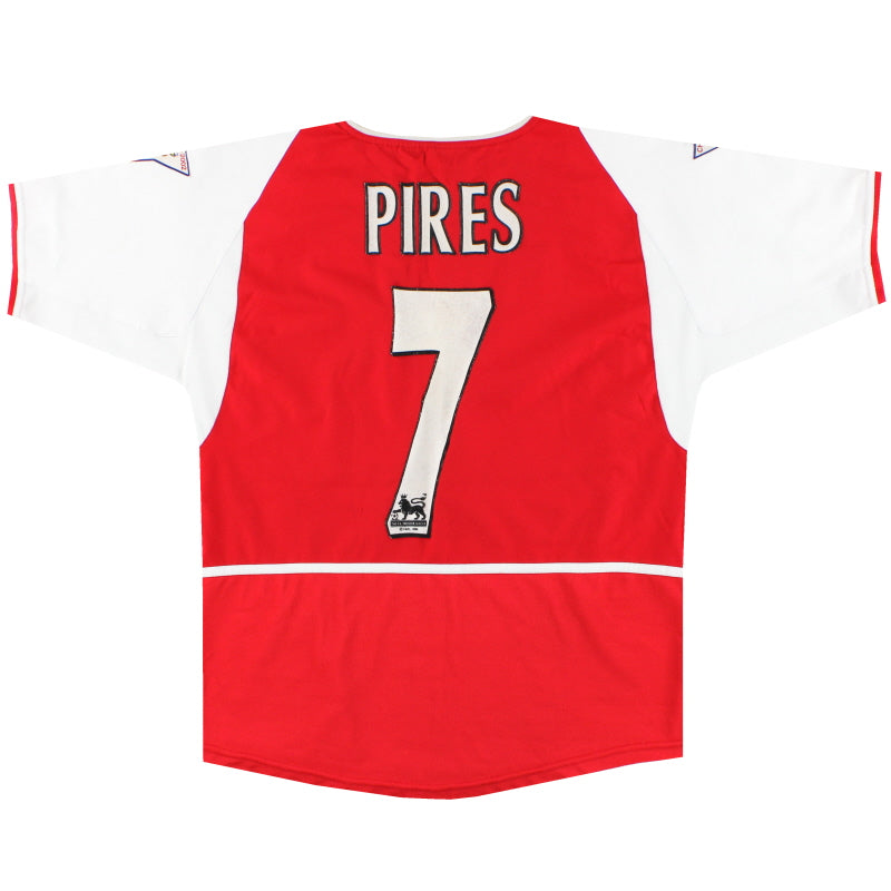2002-04 Arsenal Nike Home Shirt Pires #7 XL.Boys Football Shirt