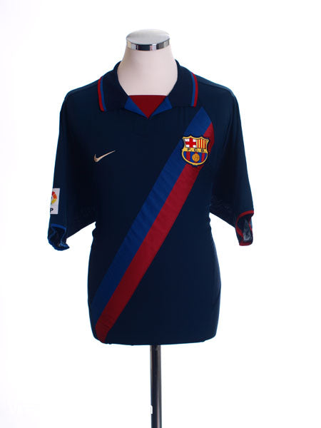 2002-04 Barcelona Away Shirt L Football Shirt