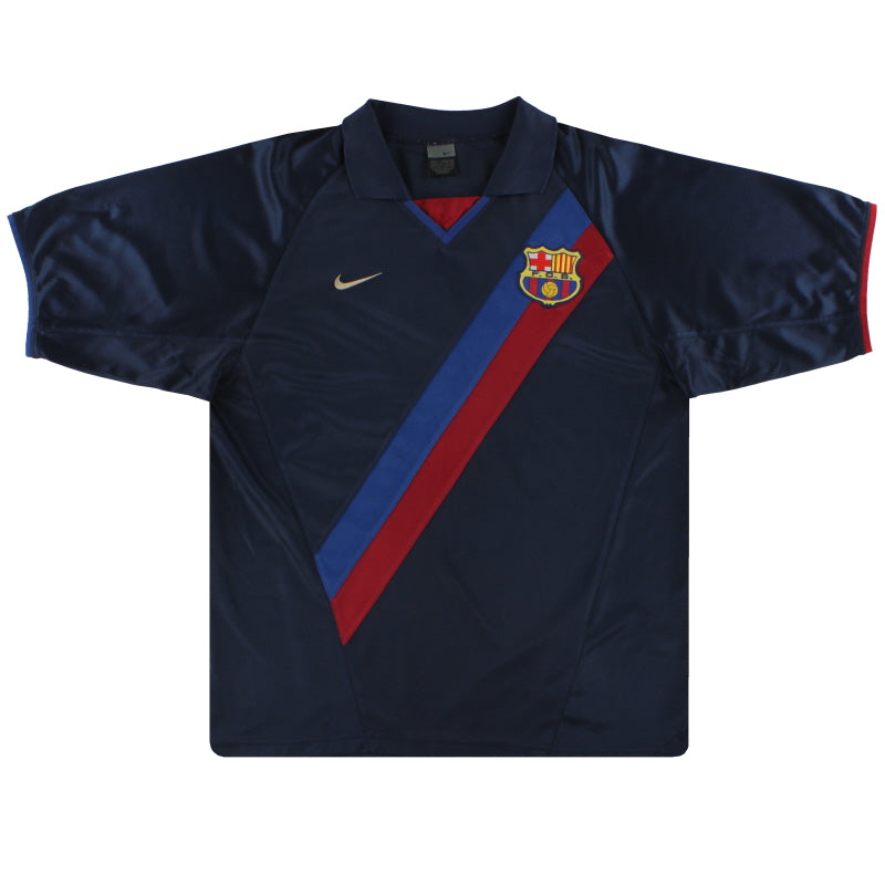 2002-04 Barcelona Nike Basic Away Shirt L Football Shirt