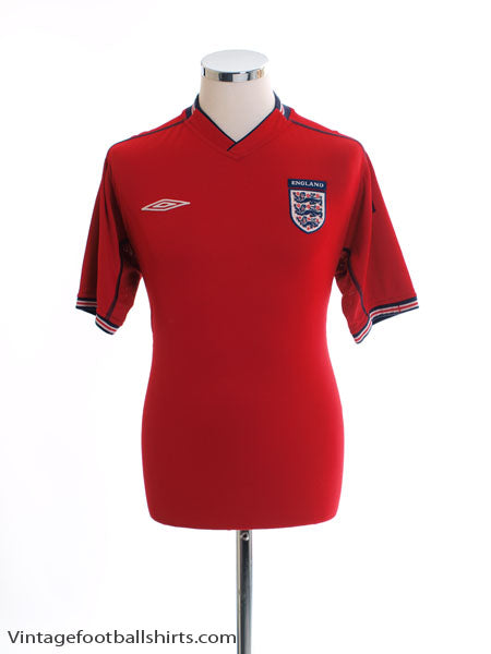 2002-04 England Away Shirt L Football Shirt