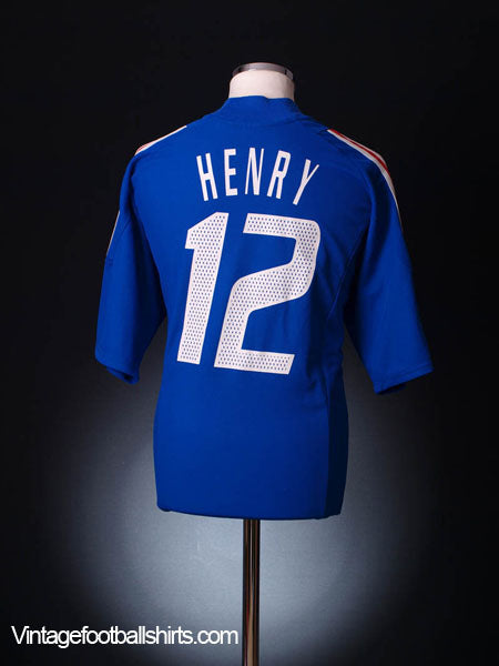 2002-04 France Home Shirt Henry #12 XL Football Shirt