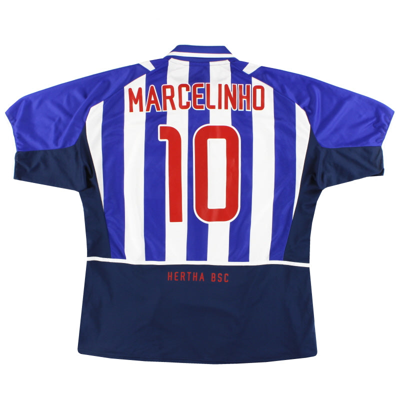 2002-04 Hertha Berlin Nike Home Shirt Marcelinho #10 XXL Football Shirt
