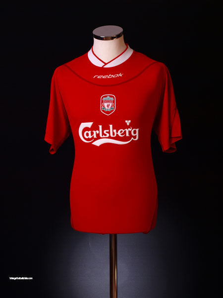 2002-04 Liverpool Home Shirt L Football Shirt