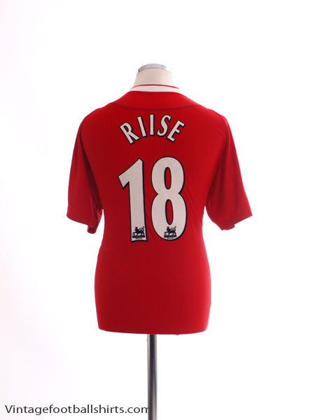 2002-04 Liverpool Home Shirt Riise #18 M Football Shirt