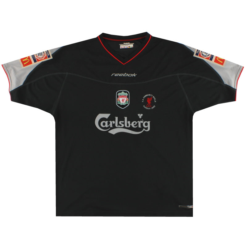 2002-04 Liverpool Reebok 'Community Shield Final' Away Shirt L Football Shirt
